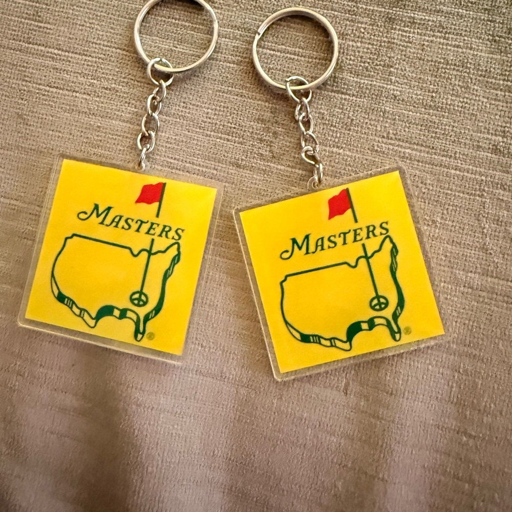 Two Masters Yellow and Red Keychains - Picture 2 of 2